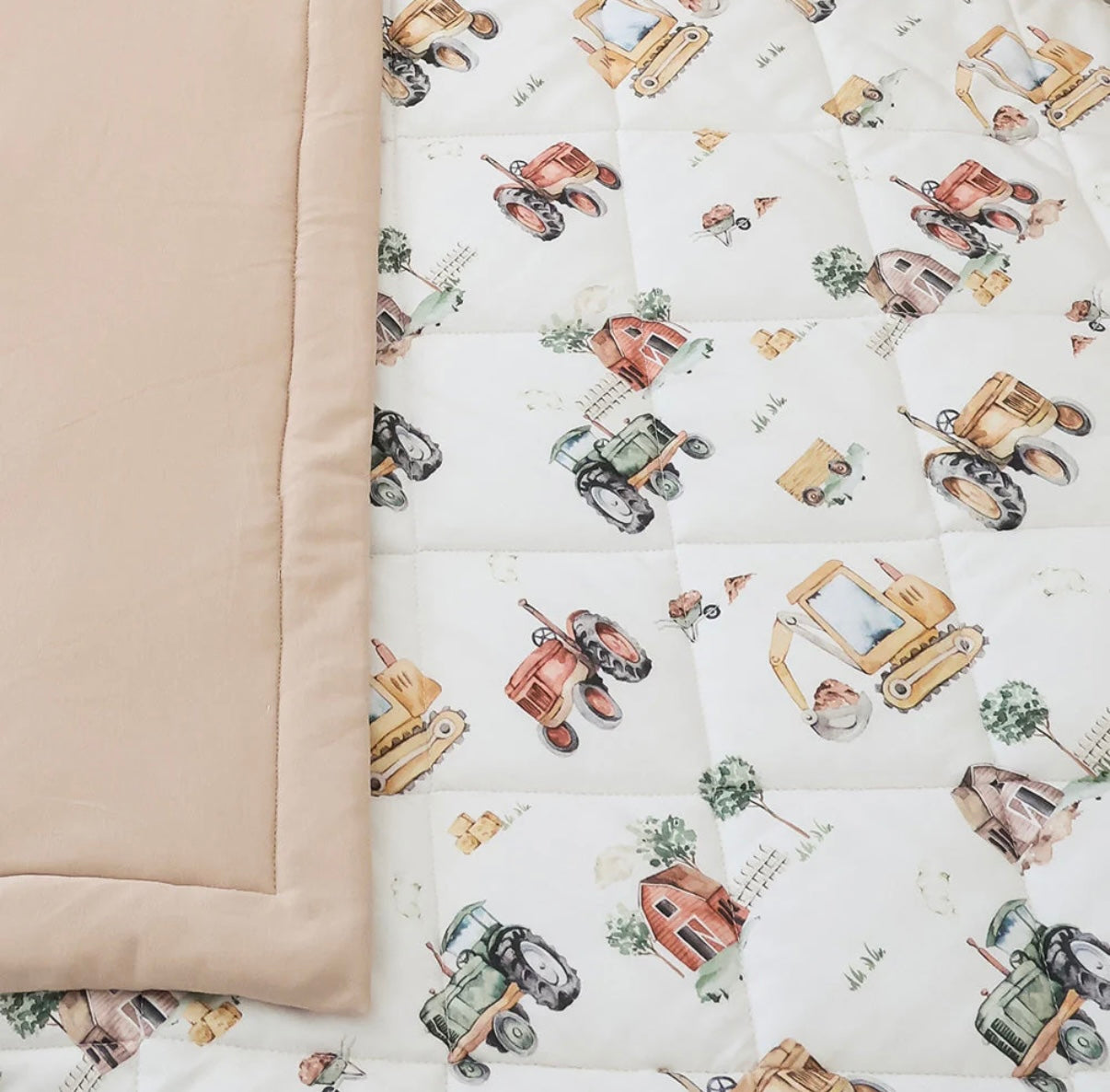 Snuggle Hunny Diggers & Tractors Cot Comforter