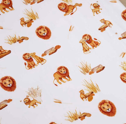 Snuggle Hunny Fitted Cot Sheet Lion