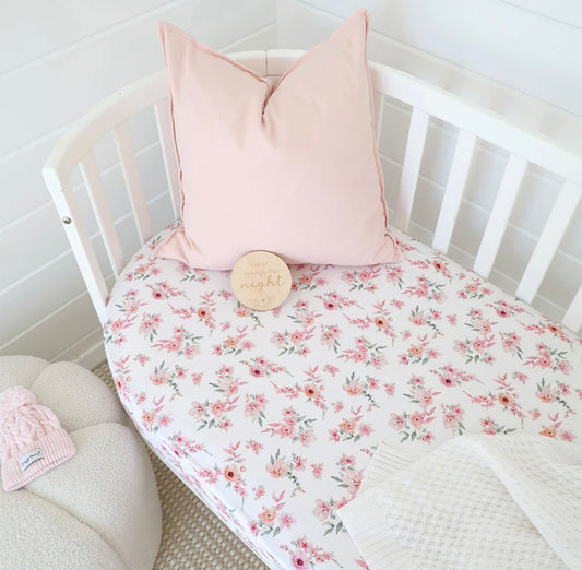 Snuggle Hunny Camille Fitted Cot Sheet