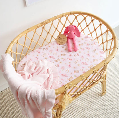 Snuggle Hunny Boots & Bows Bassinet / Change Pad Cover