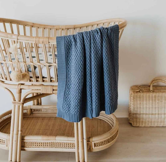 Snuggle Hunny River Diamond Knit Baby Blanket