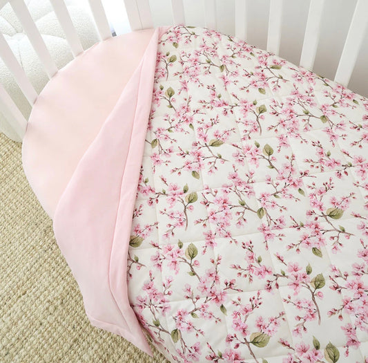 Snuggle Hunny Cherry Blossom Cot Comforter
