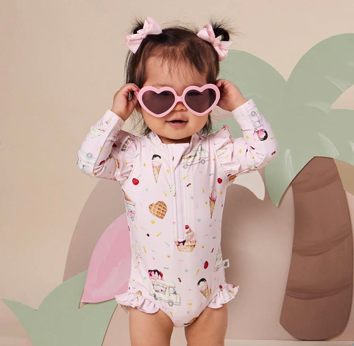 Snuggle Hunny Ice Creams Frill Swimsuit
