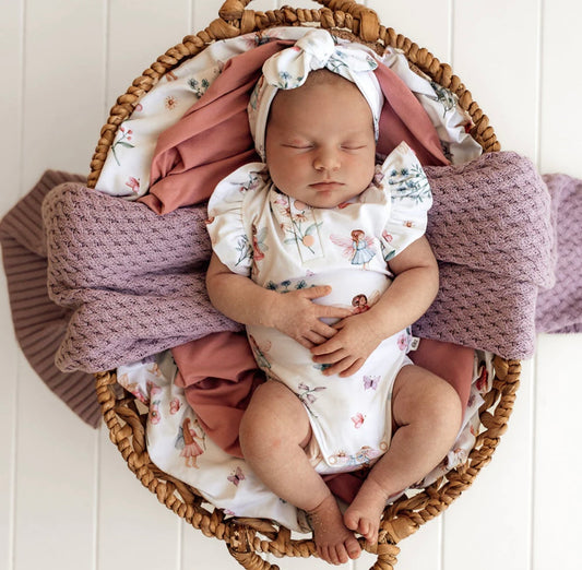 Snuggle Hunny Fairy Garden Short Sleeve Bodysuit