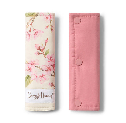 Snuggle Hunny Cherry Blossom  Universal Reversible Pram Strap Covers