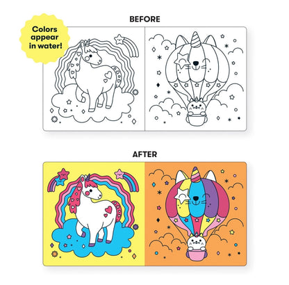 Mudpuppy Unicorns Colour Change Magic Bath Book