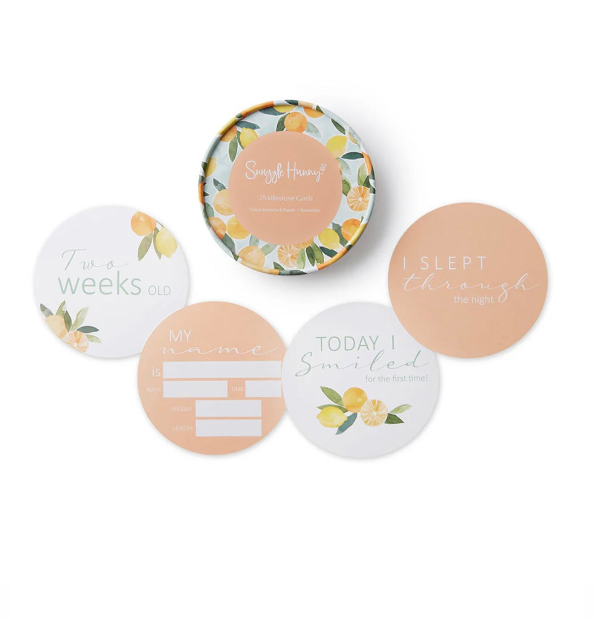 Snuggle Hunny Reversible Milestone Cards – Various