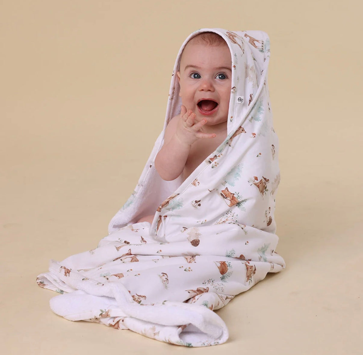Snuggle Hunny Woodland Tales Hooded Baby Towel