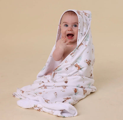 Snuggle Hunny Woodland Tales Hooded Baby Towel