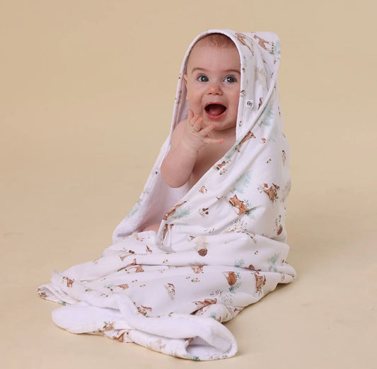 Snuggle Hunny Woodland Tales Hooded Baby Towel