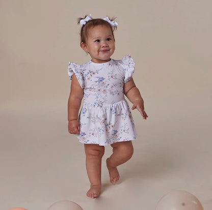 Snuggle Hunny Sweet Swallows Short Sleeve Dress