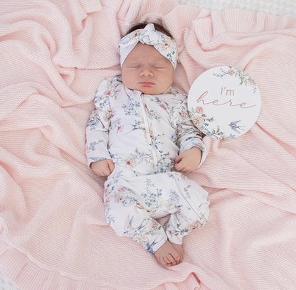 Snuggle Hunny Sweet Swallows Snugglesuit Convertible Romper