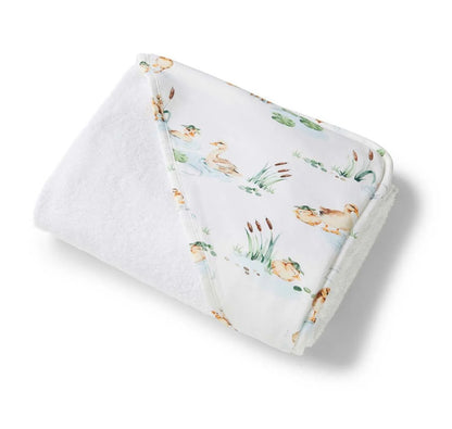 Snuggle Hunny Duck Pond Hooded Baby Towel
