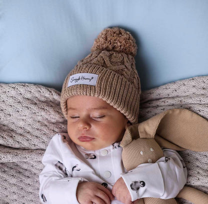 Snuggle Hunny Hazelnut Organic Knit Beanie