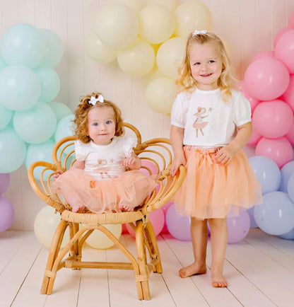 Confetti Kidz Soft Peach Tulle Skirt