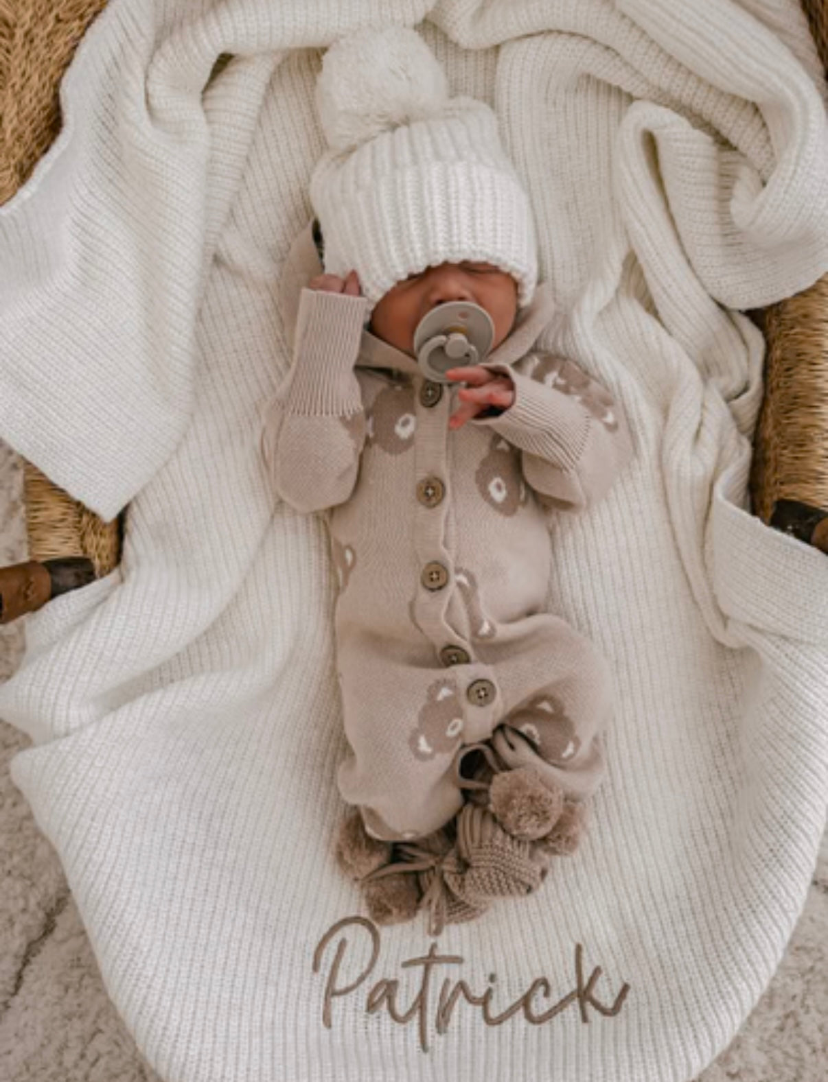 Petite + Co Hooded Teddy Romper