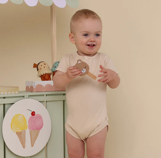 Snuggle Hunny Babyccino Short Sleeve Bodysuit