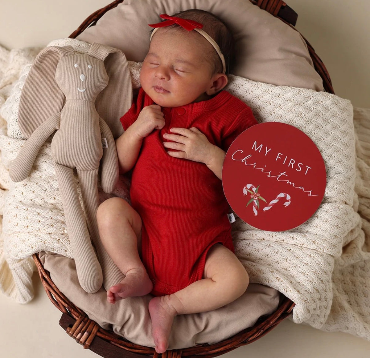 Snuggle Hunny Red Velvet Bow Headband