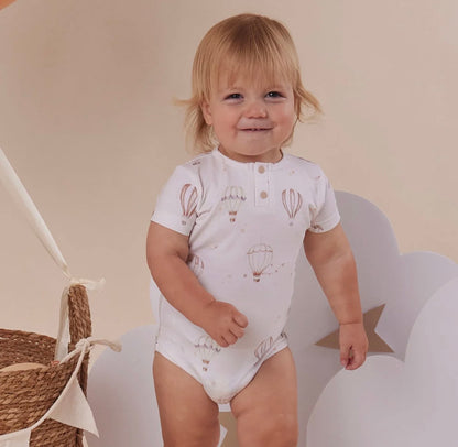 Snuggle Hunny Up & Away Short Sleeve Bodysuit