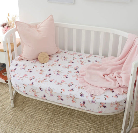 Snuggle Hunny Carousel Fitted Cot Sheet