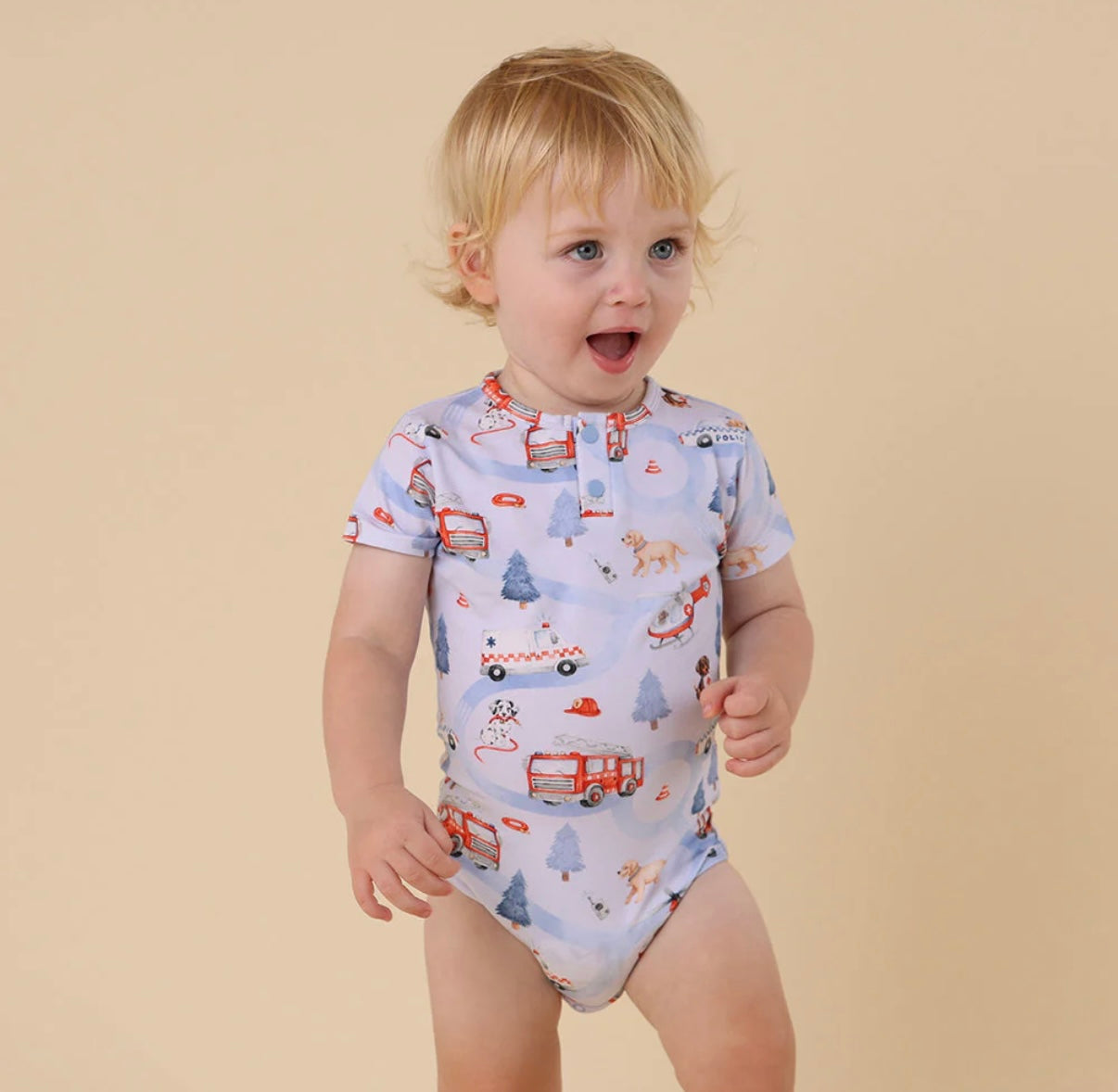 Snuggle Hunny To The Rescue Short Sleeve Bodysuit