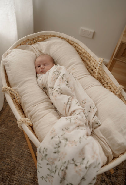 Pop Ya Tot Fleur Blanche Swaddle Wrap