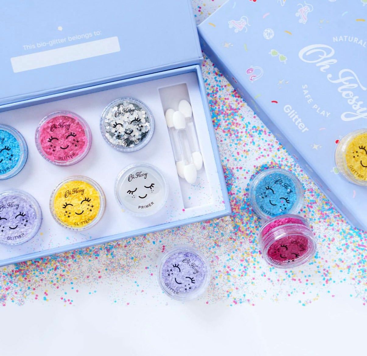 Oh Flossy Kids Disco Fever Glitter Set