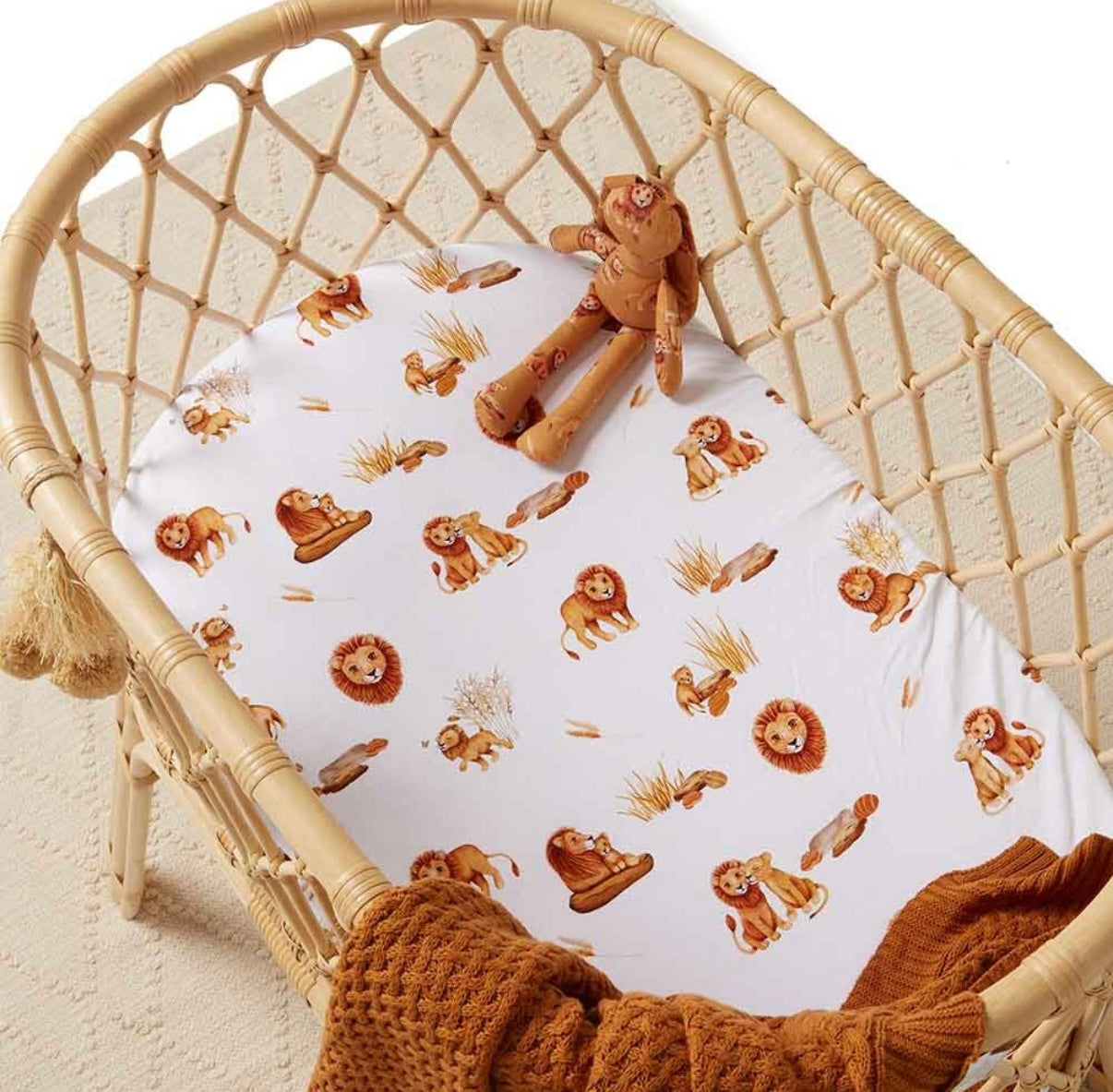 Snuggle Hunny Lion Bassinet / Change Pad Cover