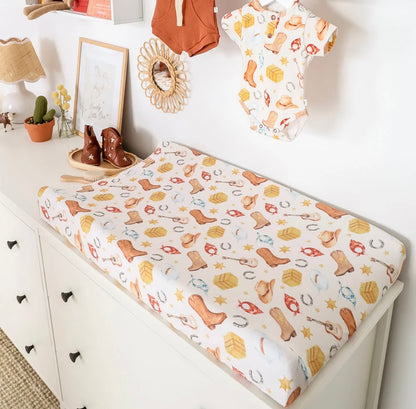 Snuggle Hunny Cowboys Bassinet / Change Pad Cover