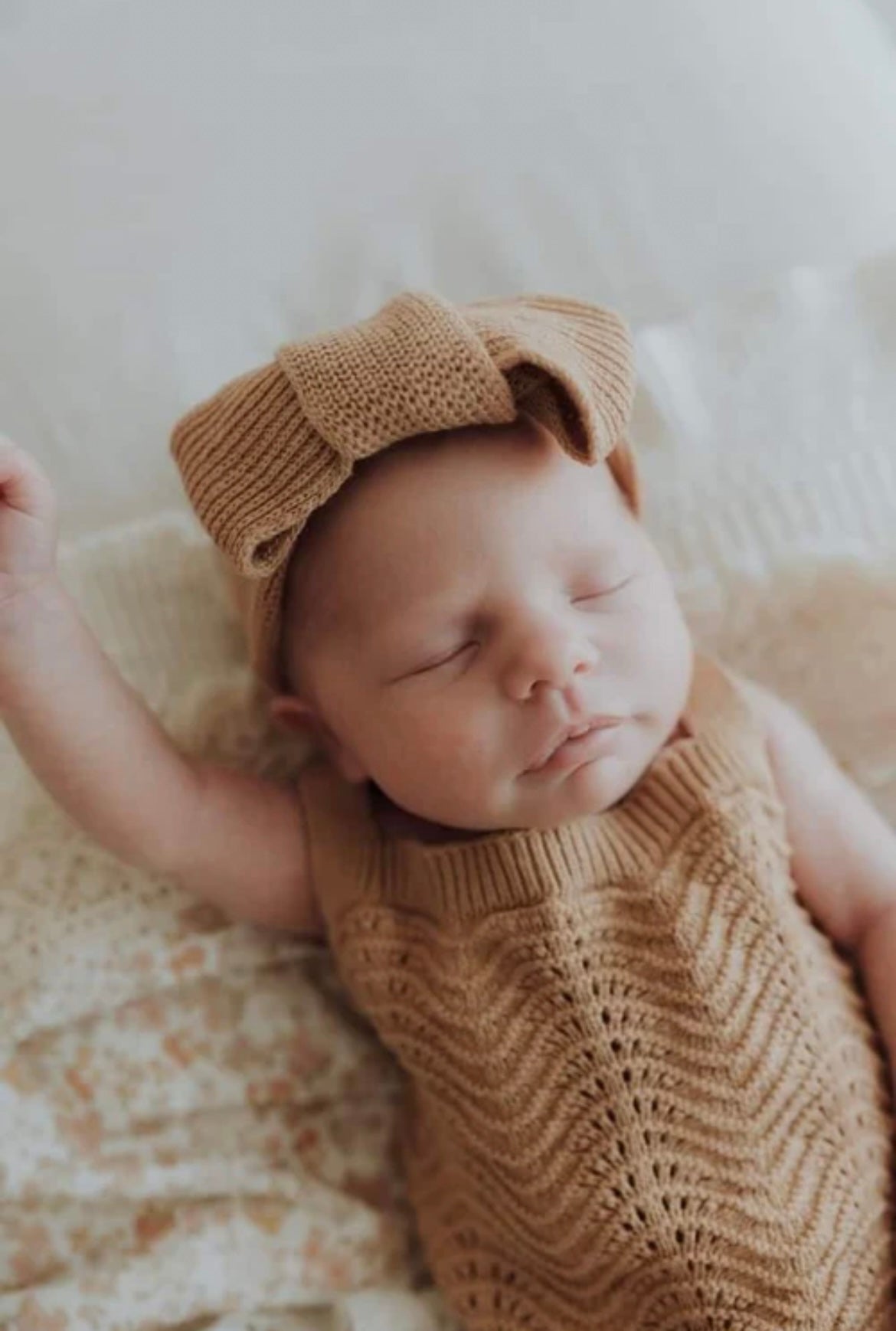 3 Little Crowns Wave Knit Bodysuit Coco