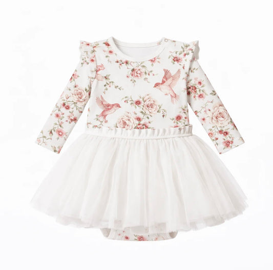 Confetti Kidz Rose Garden Onesie Tutu Dress