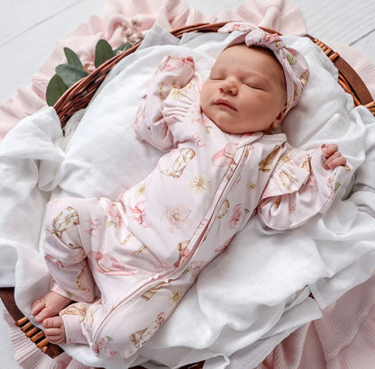 Snuggle Hunny Boots & Bows Snugglesuit Convertible Romper
