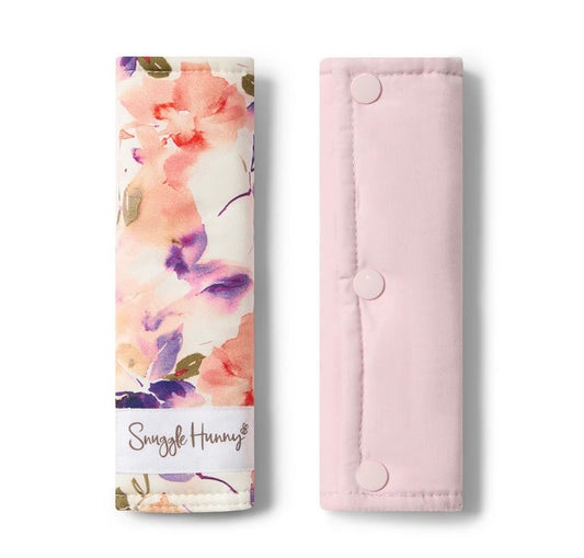 Snuggle Hunny Blushing Beauty  Universal Reversible Pram Strap Covers