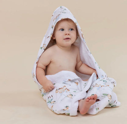 Snuggle Hunny Duck Pond Hooded Baby Towel