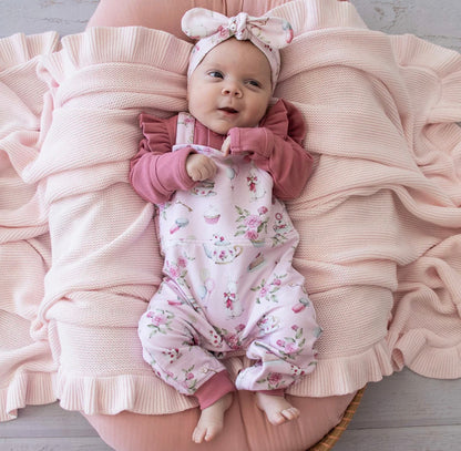 Snuggle Hunny Alice’s Tea Party Snuggle Overalls