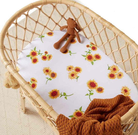 Snuggle Hunny Sunflower Bassinet / Change Pad Cover