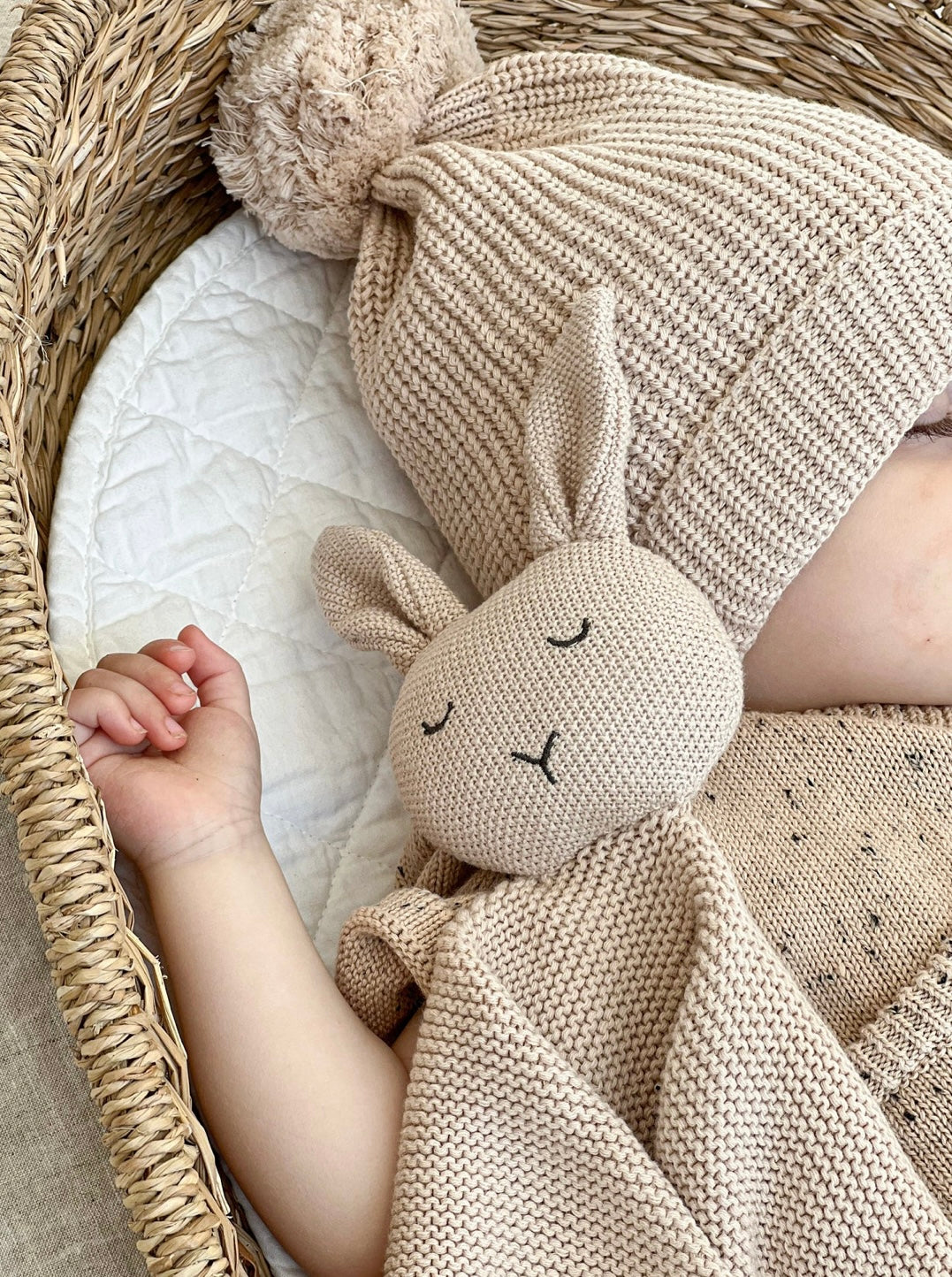 Coko Baby Heirloom Bunny Comforter Oat