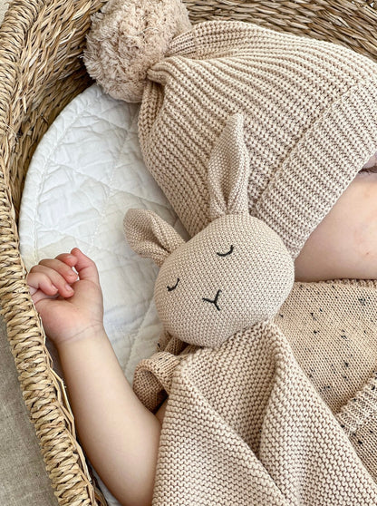 Coko Baby Heirloom Bunny Comforter Oat