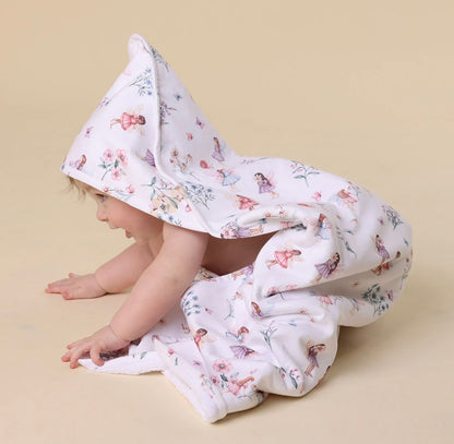 Snuggle Hunny Fairy Garden Hooded Baby Towel