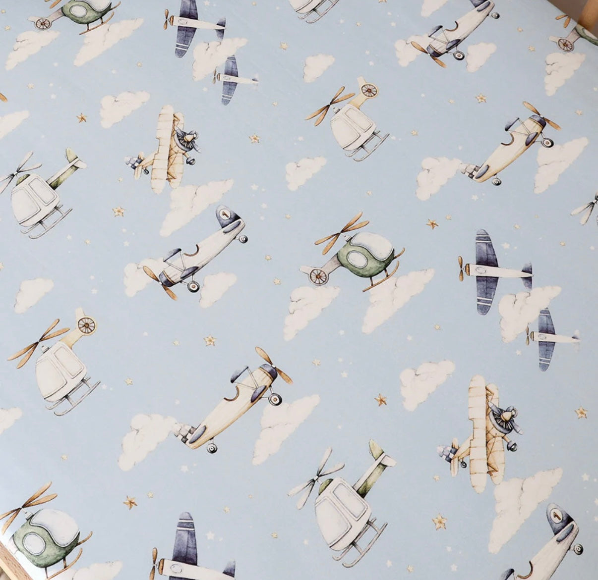 Snuggle Hunny Taking Flight Fitted Cot Sheet