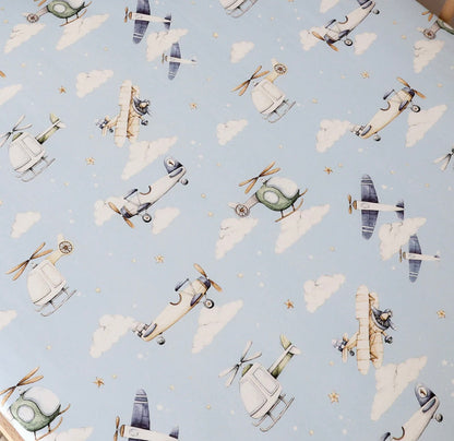Snuggle Hunny Taking Flight Fitted Cot Sheet