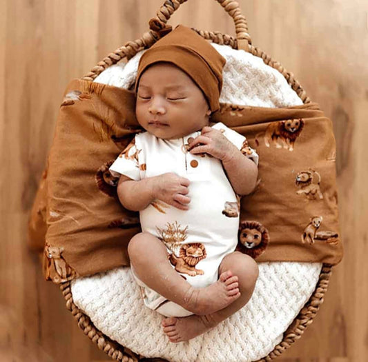 Snuggle Hunny Lion Short Sleeve Bodysuit