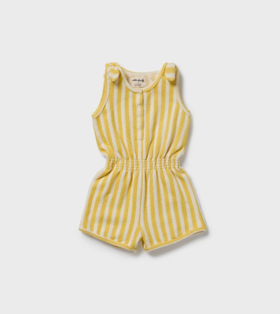 Wilson & Frenchy Honey Wave Organic Terry Playsuit