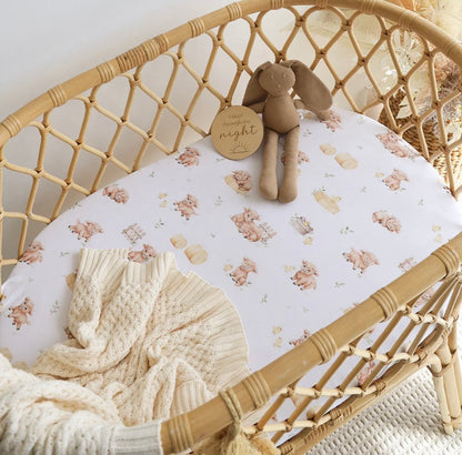 Snuggle Hunny Highland Cows Bassinet / Change Pad Cover
