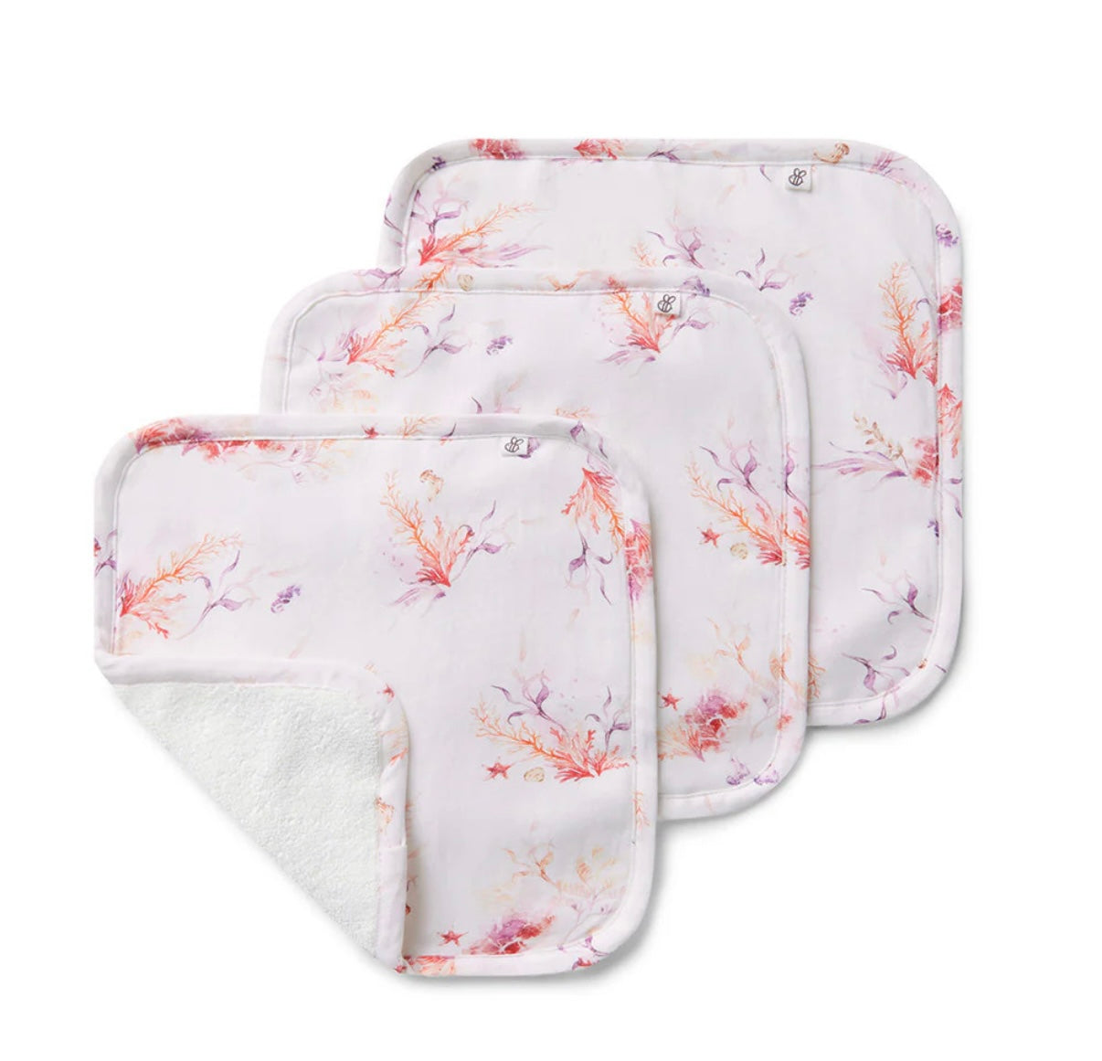 Snuggle Hunny Coral Wash Cloths 3 Pack