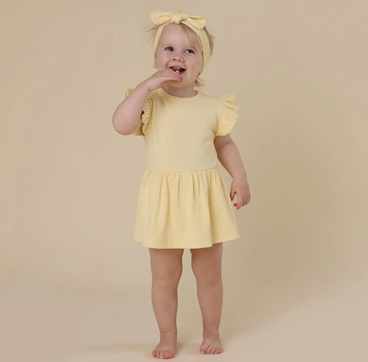 Snuggle Hunny Sunlight Short Sleeve Dress