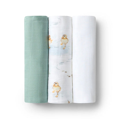 Snuggle Hunny Large Organic Muslin Wraps 3 Pack – Various