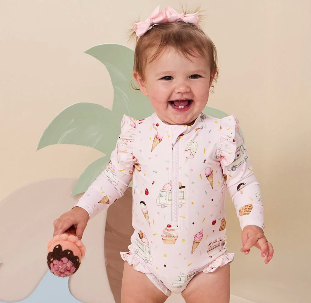Snuggle Hunny Ice Creams Frill Swimsuit