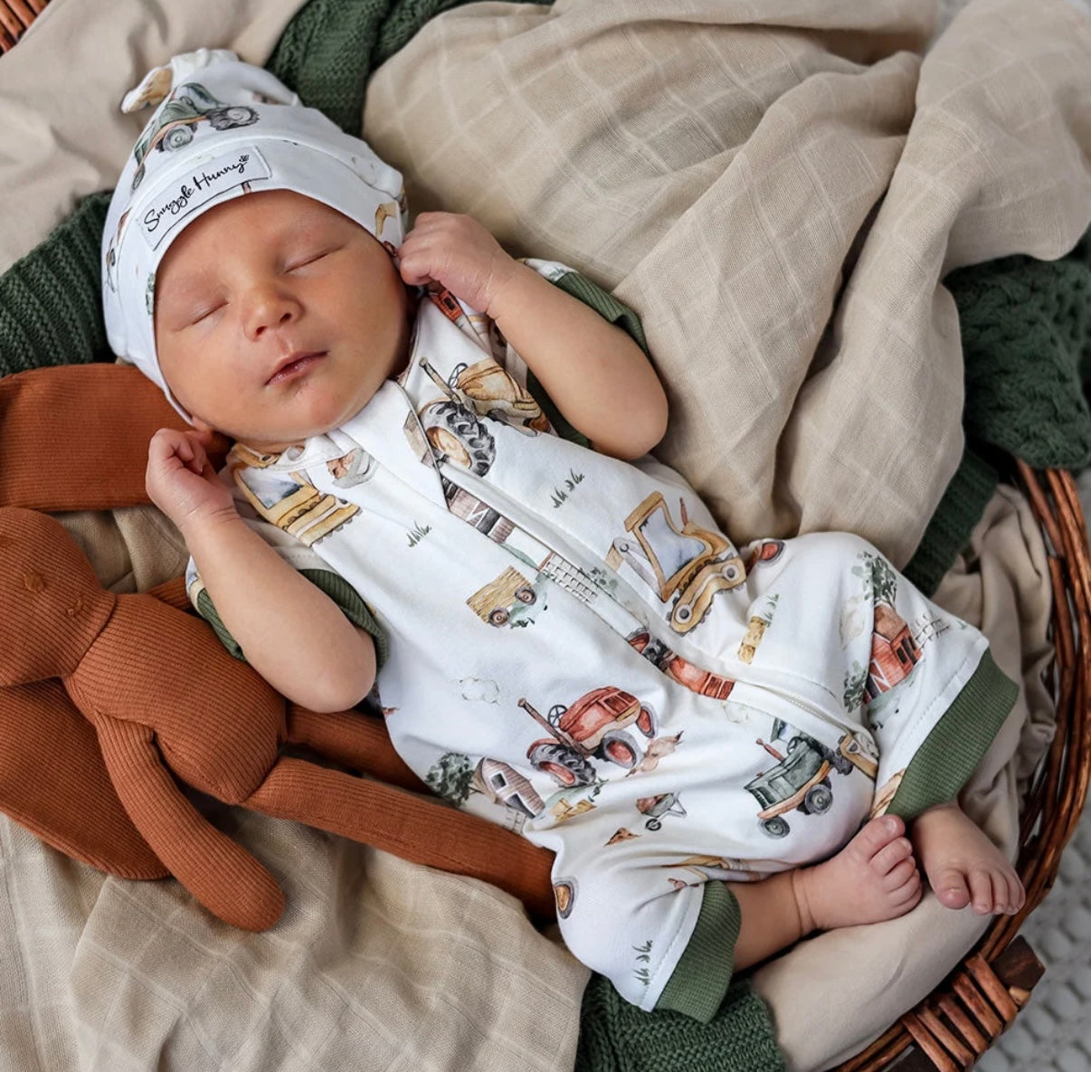 Snuggle Hunny Diggers & Tractors Snuggle Shortie