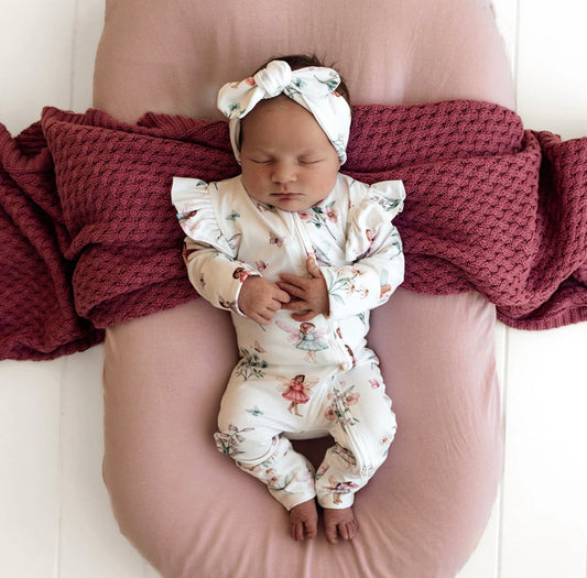 Snuggle Hunny Fairy Garden Snugglesuit Convertible Romper